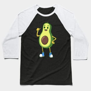 Cartoon Avocado Baseball T-Shirt